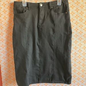 Chiqle Denim Pencil Skirt